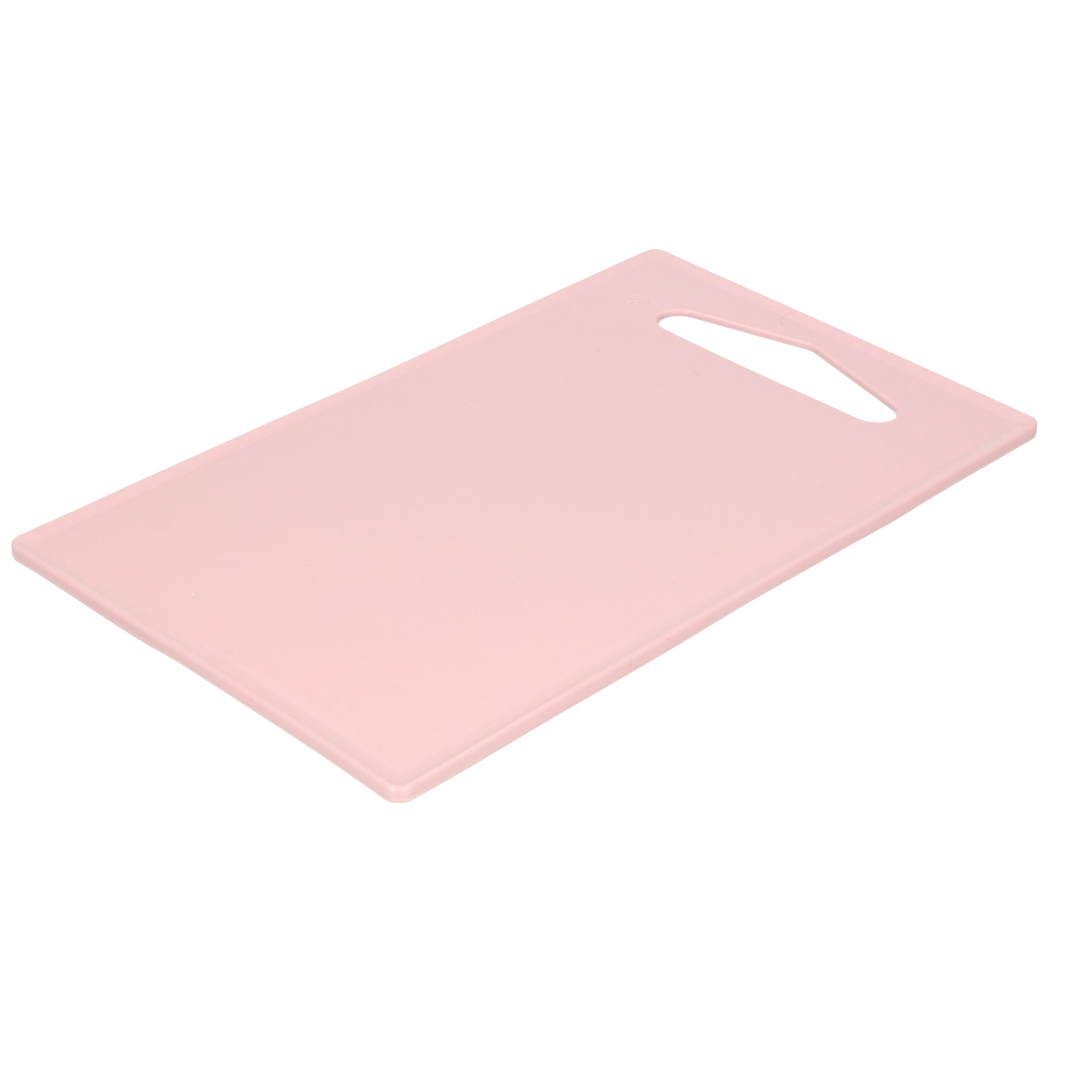 PlasticForte Keuken Snijplank - oudroze - 27 x 16 cm - kunststof - voor groente, fruit, vlees -