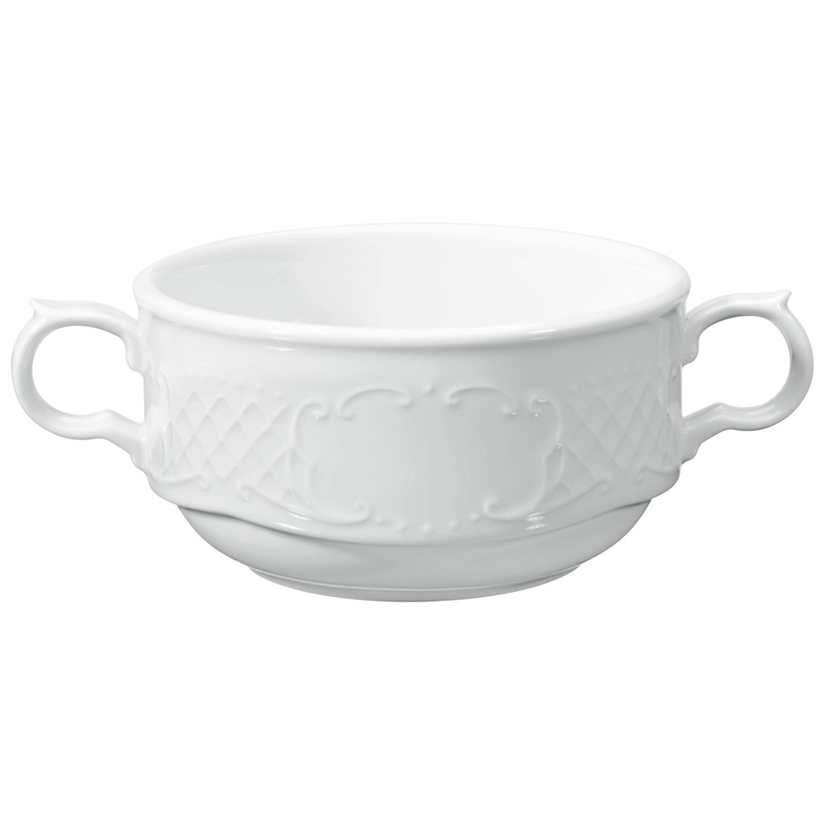Vega Soepkom Menuet; 300ml, 10x5.4 cm (ØxH); wit; rond; 6 stuk / verpakking