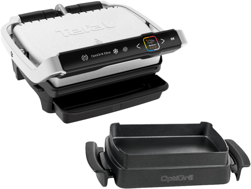 Tefal OptiGrill Elite GC750D +  Snacking & Baking accessoire
