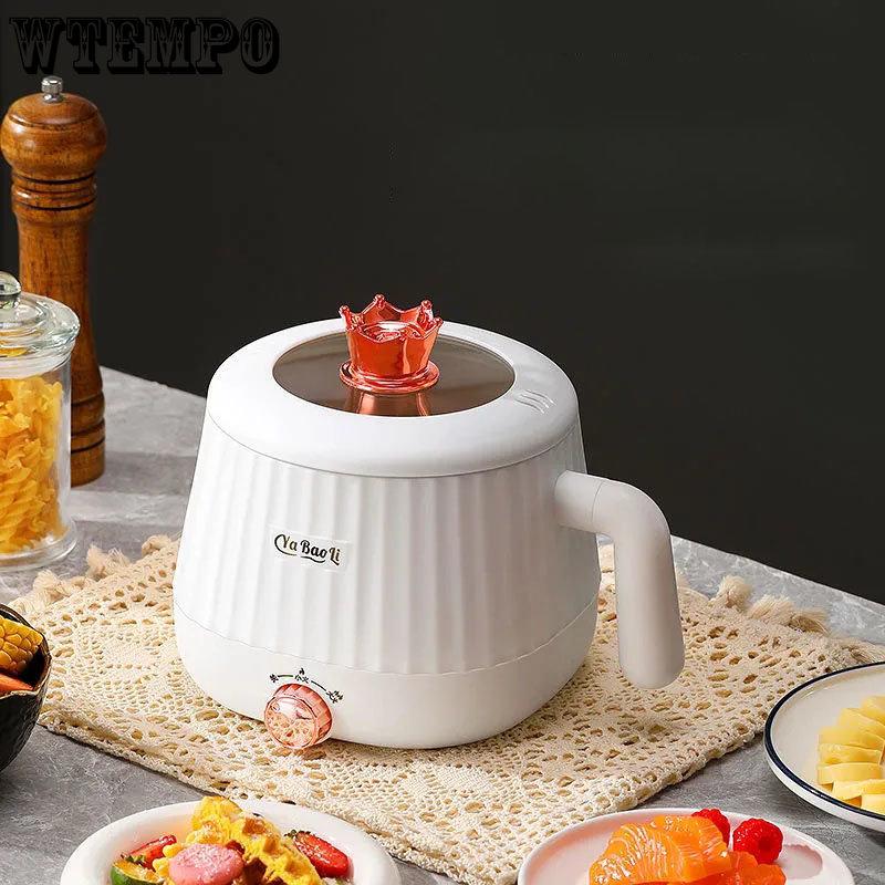 Refreshing Home Elektrisch fornuis Multifunctioneel elektrisch fornuis Huishouden Studentenslaapzaal Fornuis Mini Gekookte Noedels Instant Noedels Pot geel