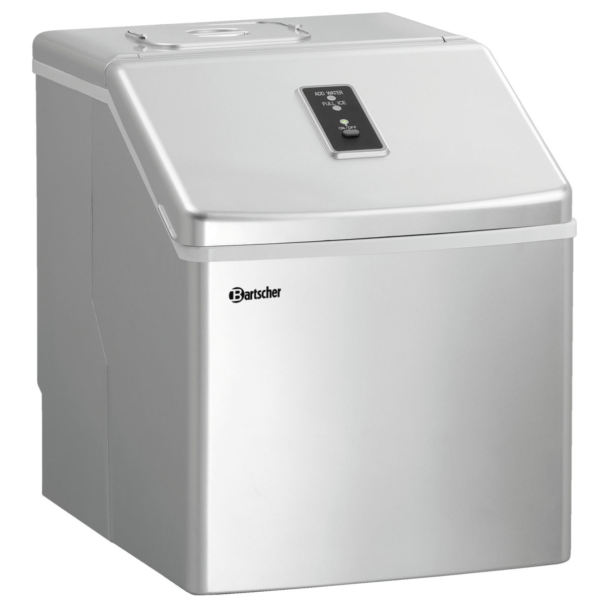 Bartscher IJsblokjesmaker Compact Ice K; 2300ml, 29x35.5x39 cm (BxHxD); zilver