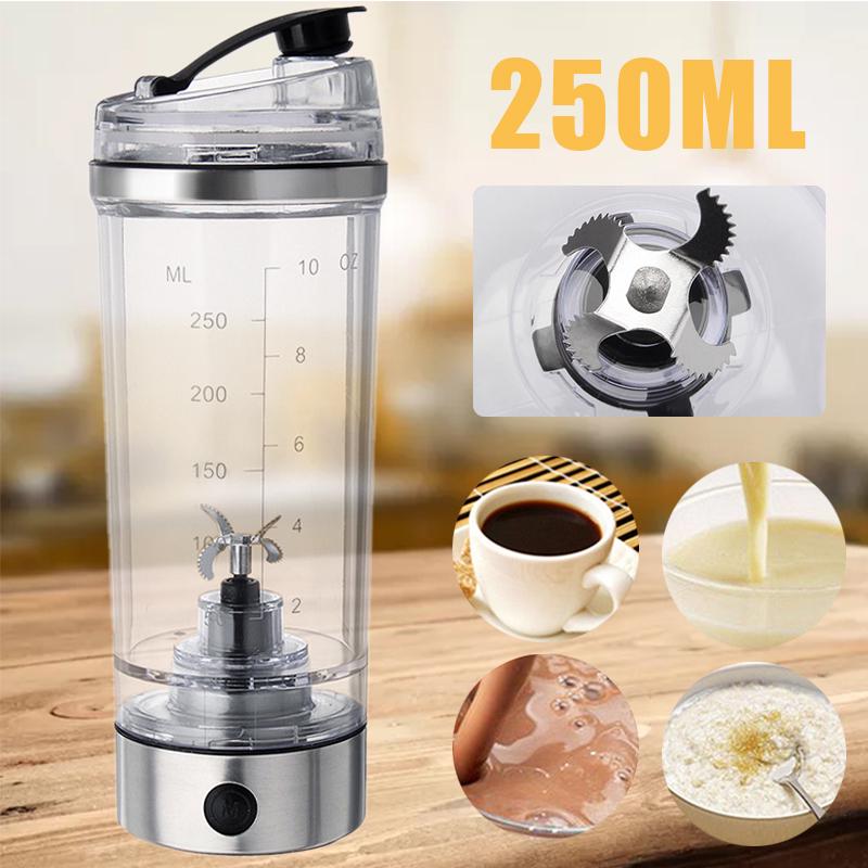 Zqh home tools mall Electic Vortex Blender Mixer Cup Drink Shaker Reisfles Batterij 250ml