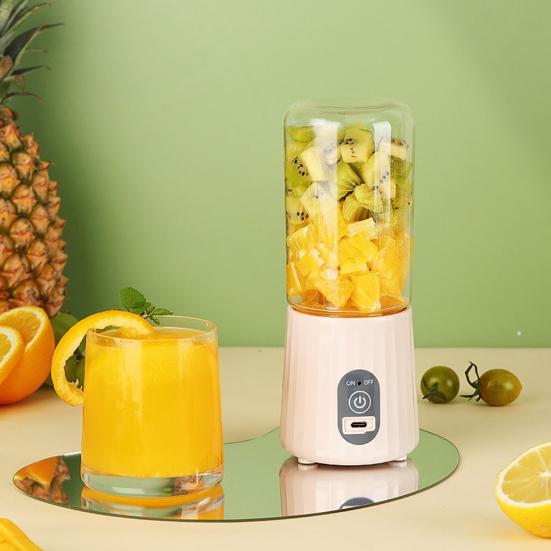 HOMEKA Draagbare sapmachine blender grote capaciteit voedselveilig BPA-vrij USB oplaadbaar smoothie reis blender mixer machine beige