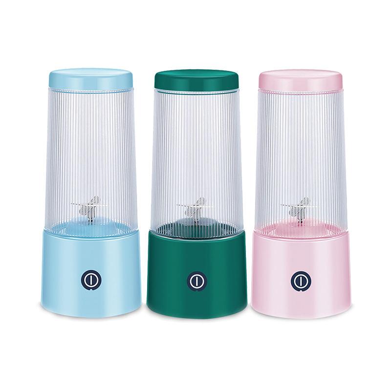 Darling Women Boutique A USB-oplaadbare elektrische blender Fruit- en sapmixer Mini draagbare draagbare huishoudelijke sapcentrifuge donkergroene kleur