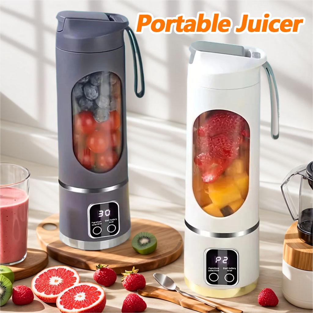 GC SupMarket Draagbare vruchtensapblender Kleine elektrische sapcentrifuge 12 messenkop sapcentrifuge bekermixermachine Smoothiesblender voor thuiskeuken groen
