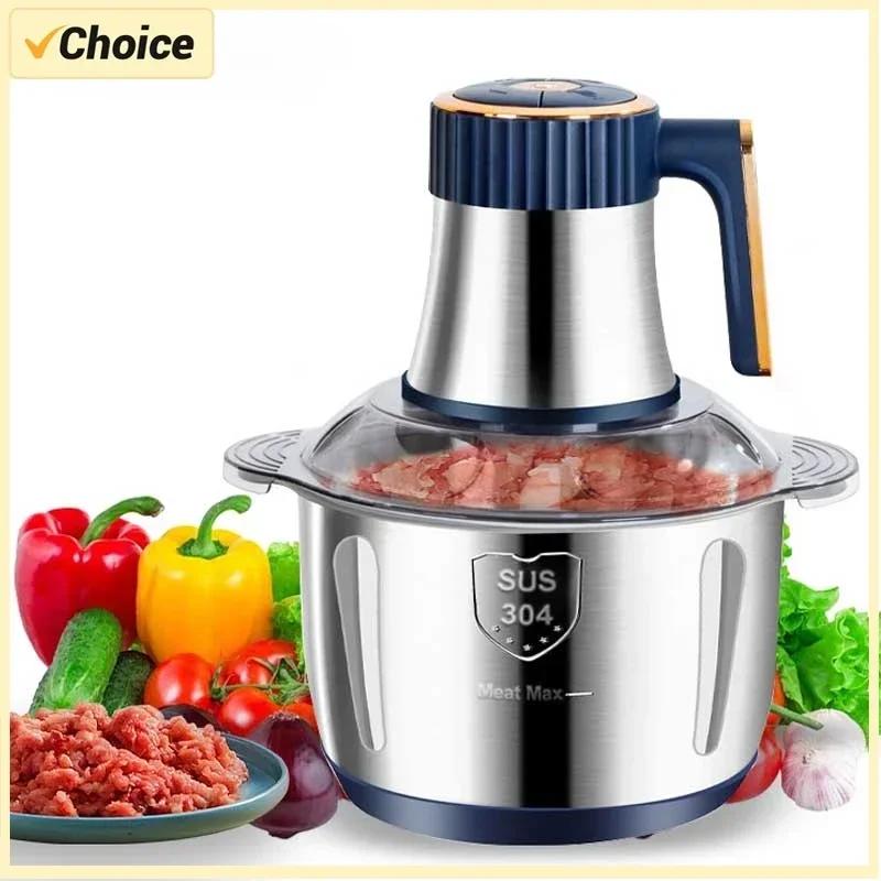 Stone Home 5L Elektrische Vleesmolens 304 Roestvrij Staal Voedsel Crusher Multifunctionele Groentesnijder Chopper Vleesmolen Babyvoedselverwerker EU