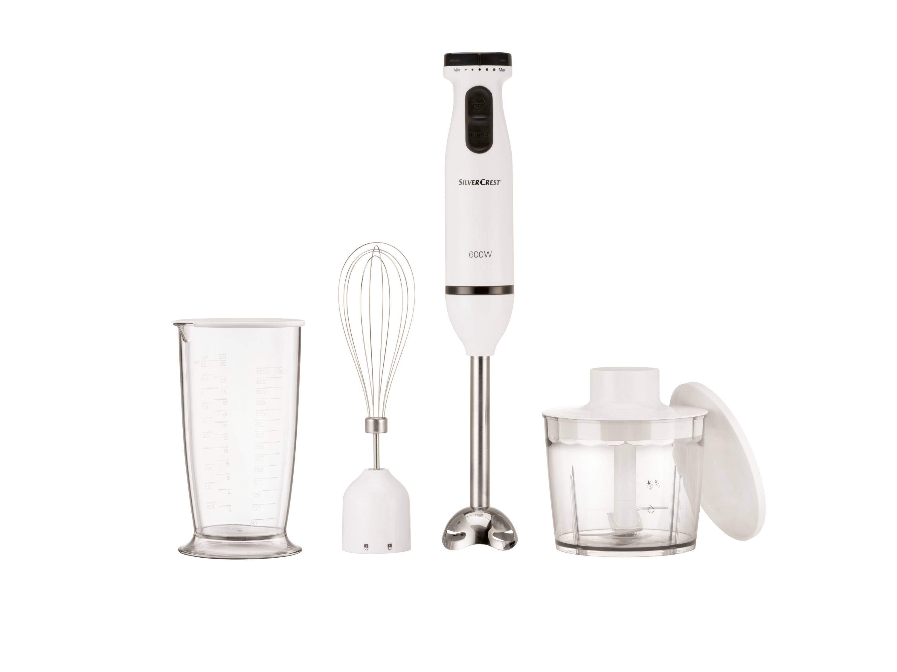 Silvercrest kitchen tools RVS Staafmixerset (Wit)