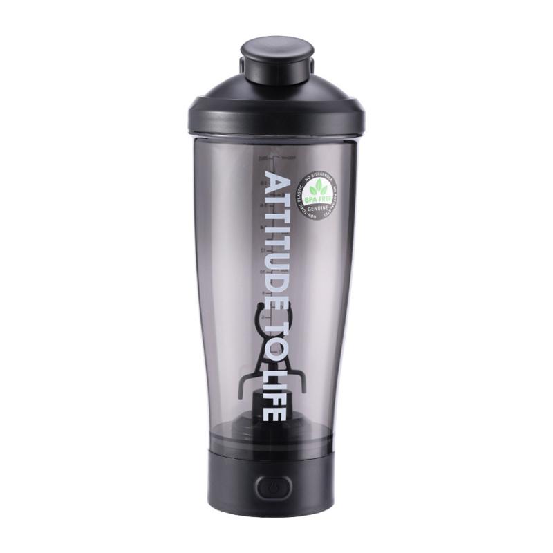 CUCU Automatische Vortex Mixer Draagbare elektrische lekvrije sport Fitness Shaker Cup Protein Shaker Blender roze