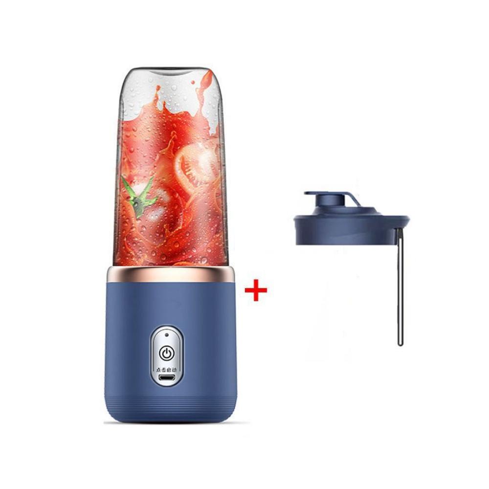 Factory Discount Outlet 400ml Draagbare Elektrische Juicer 6 Bladen Vruchtensap Cup USB Oplaadbare Automatische Kleine Juicer Smoothie Blender Machine Keukenmachine roze