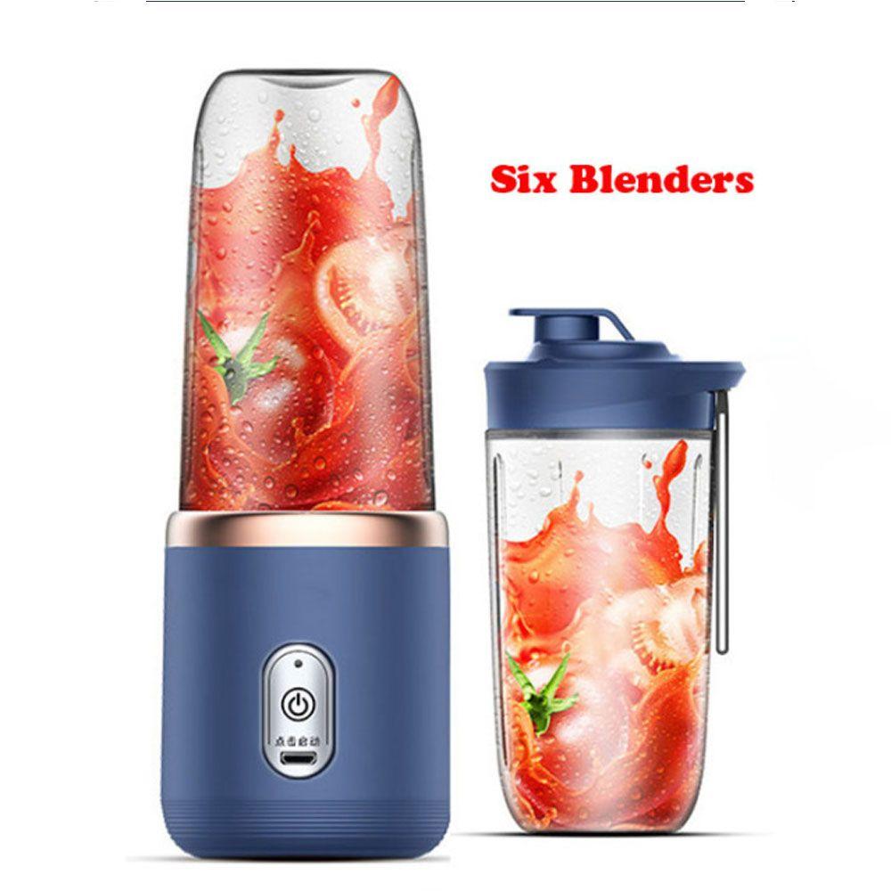 Factory Discount Outlet Draagbare elektrische sapcentrifuge 400 ml fruitpers Multifunctionele blender roze
