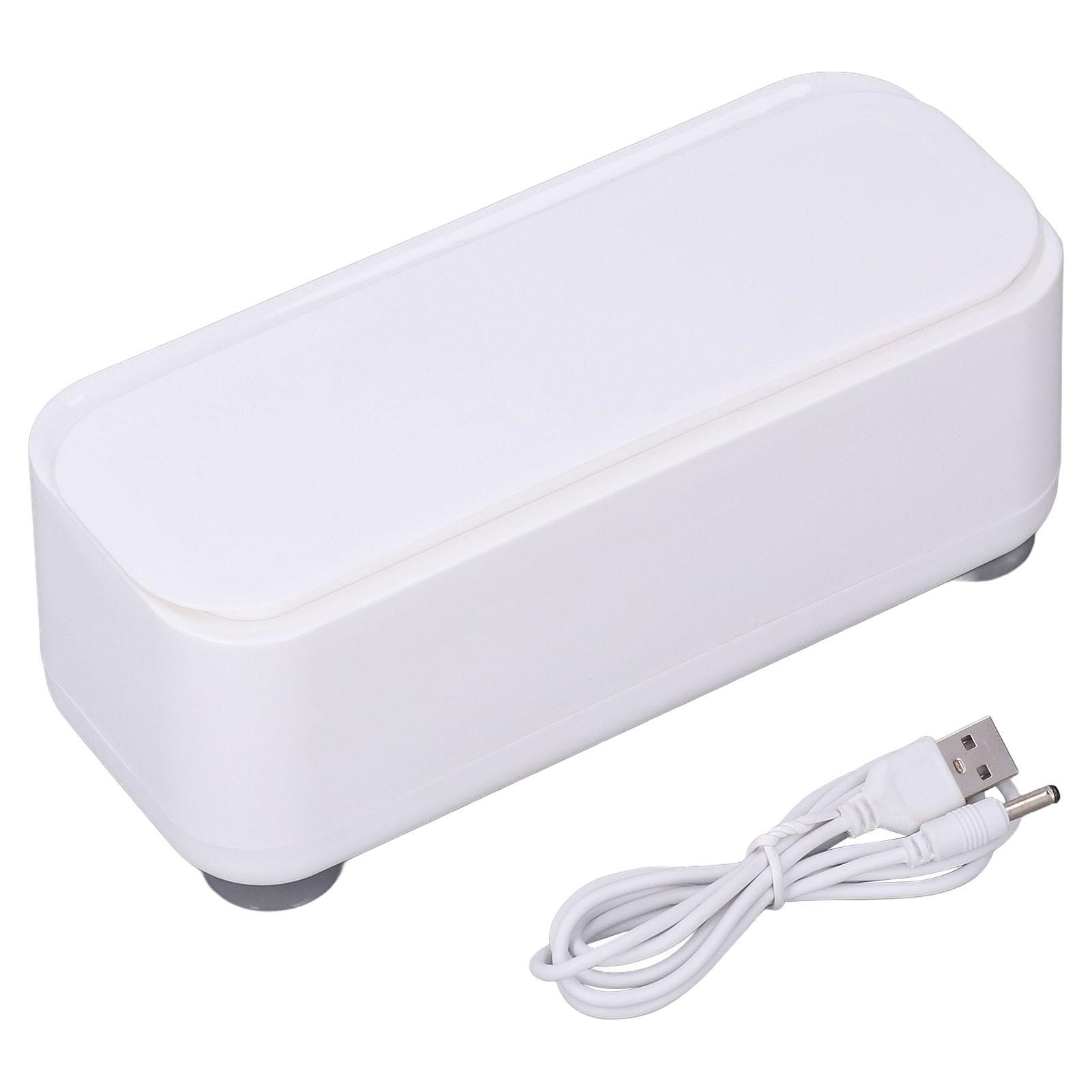 TOMTOP JMS Ultrasoon reiniger 360 graden Professionele, geluidsarme, draagbare USB-reinigingsmachine voor brillen en sieraden