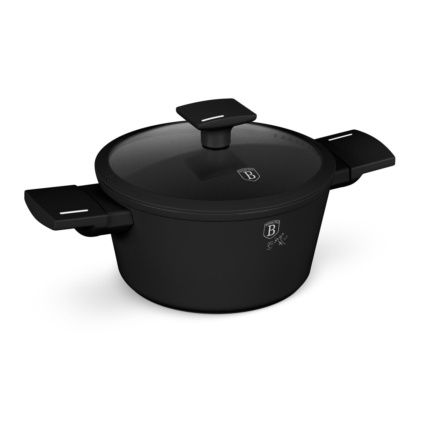 Berlingerhaus Kookpan Met Deksel - Ø20 Cm - Mat Zwart
De  Kookpan