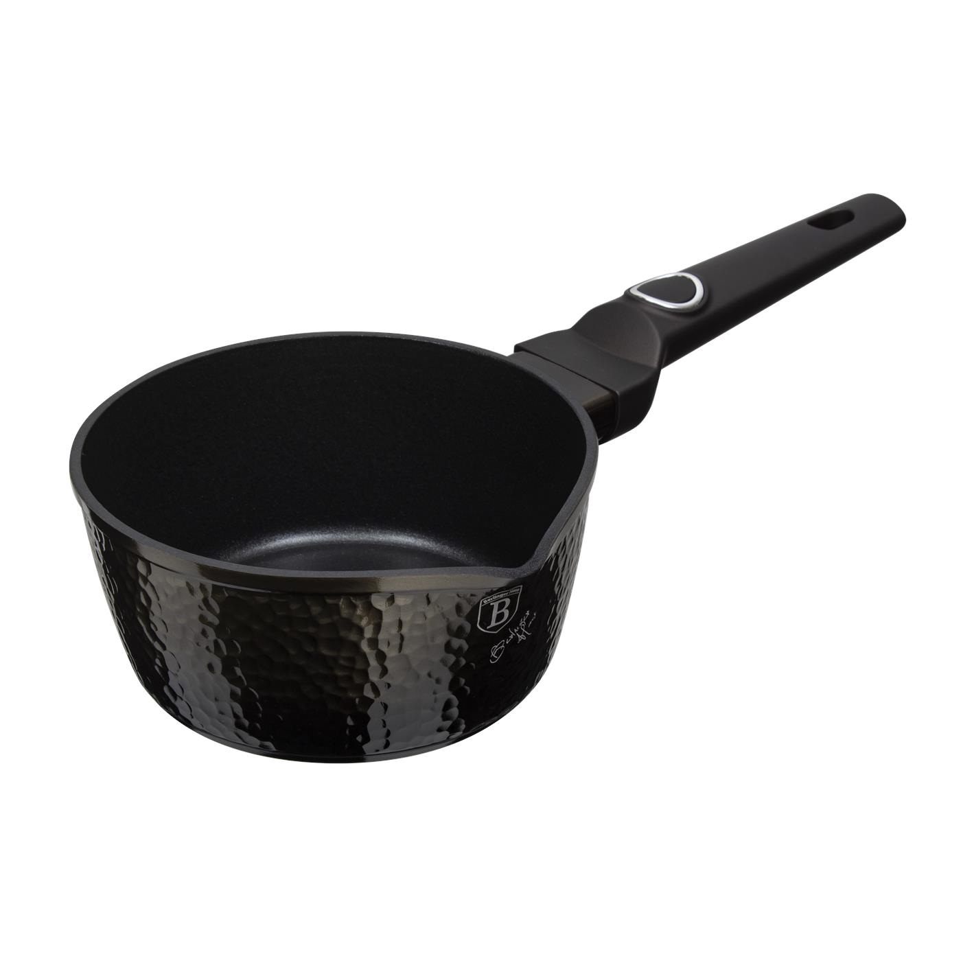 Berlingerhaus Aluminium Gesmeed Steelpan Dia.16cm Hoogte 7,5cm Inhoud 1,2 Liter Zwart