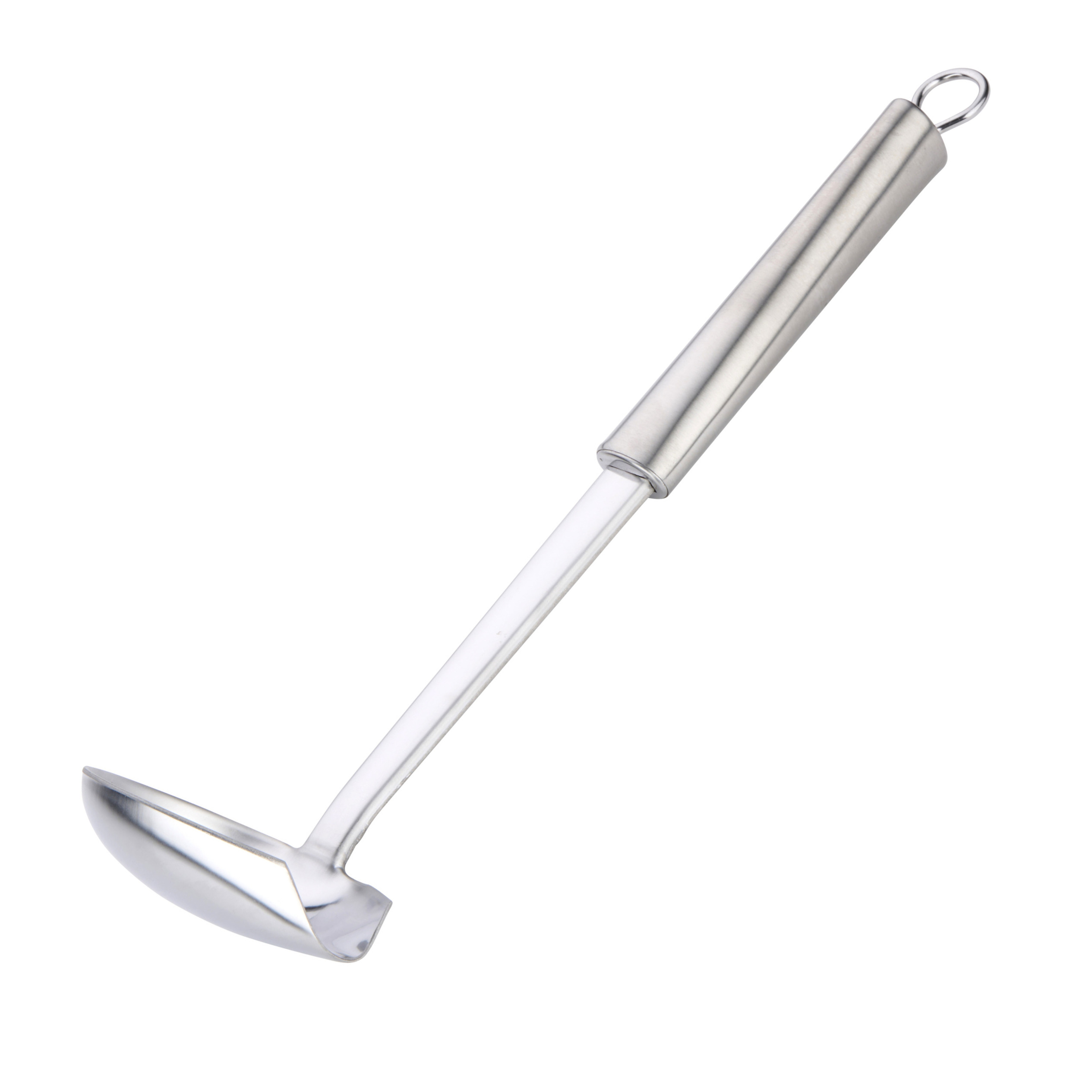 Alpina Keukengerei saus opscheplepel - zilver - rvs - 28 x 7 cm -