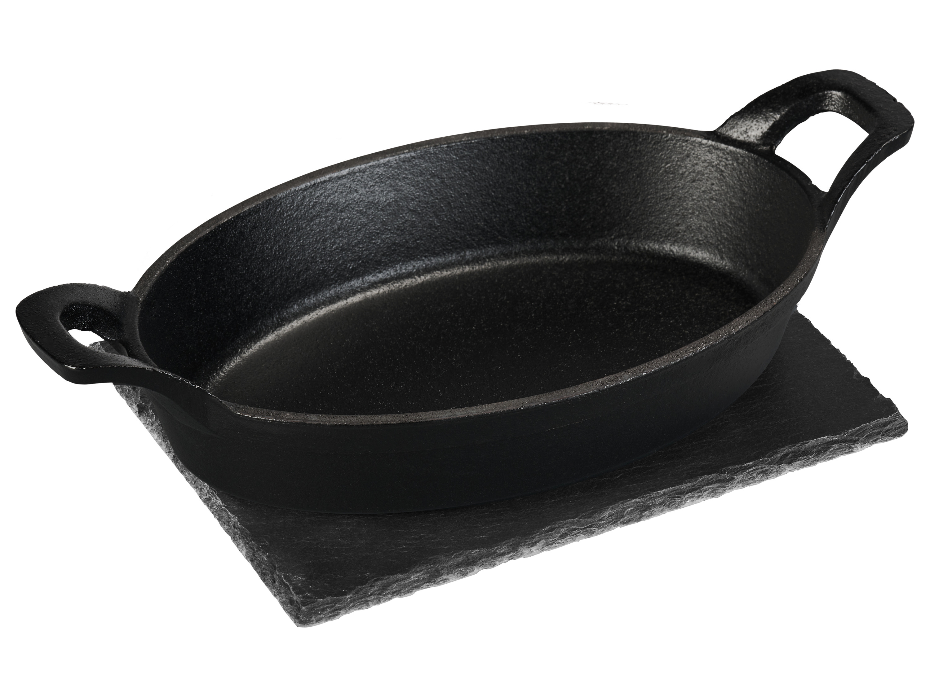 Grillmeister Gietijzeren pan of pers (Mini ovale pan)