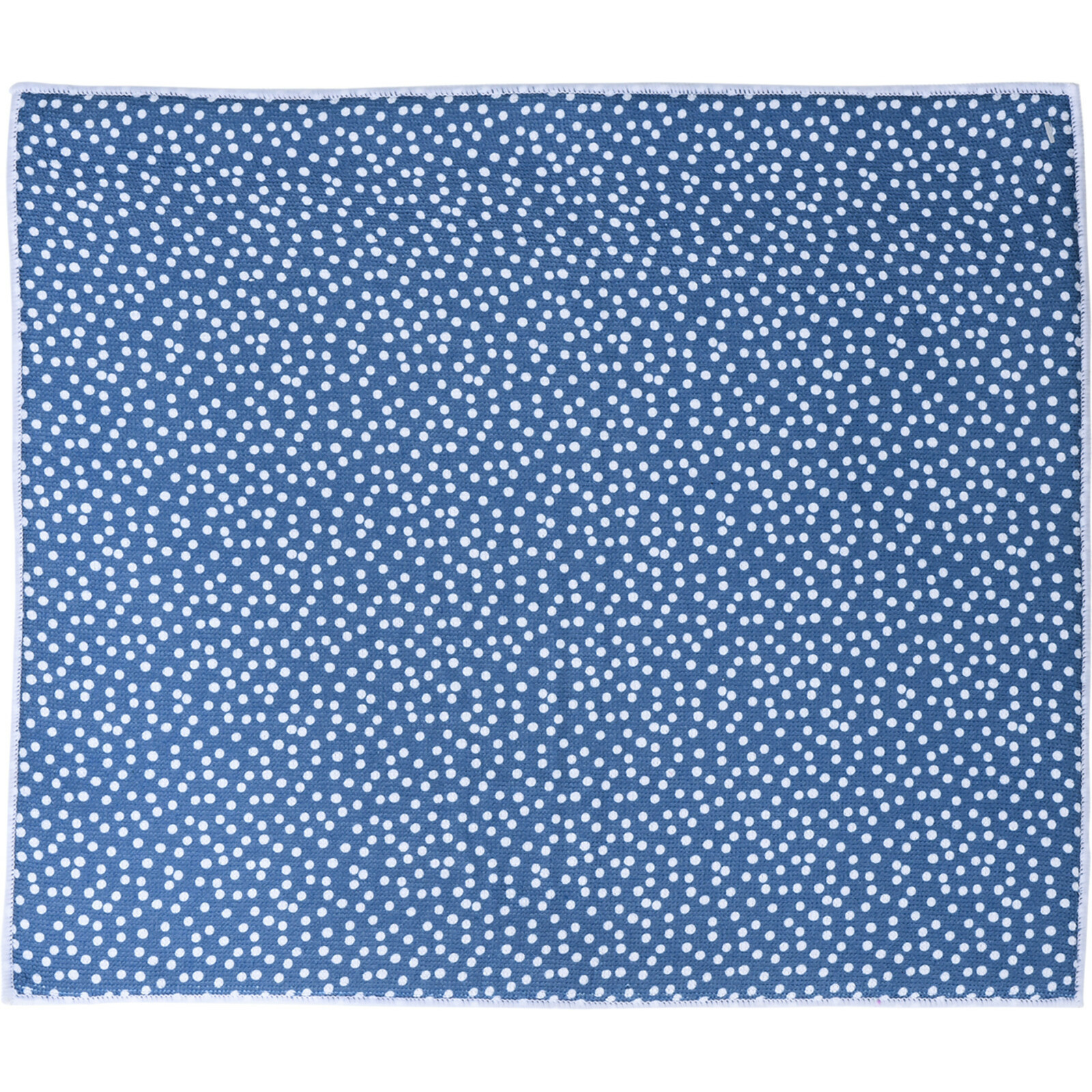 Merkloos Afwas afdruipmat keuken - absorberend - microvezel - blauw stip - x cm -