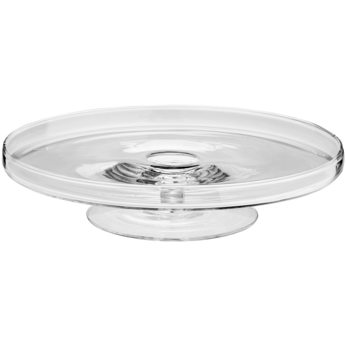 Vega Taartplateau Nora met voet; 33.5x7.5 cm (ØxH); transparant