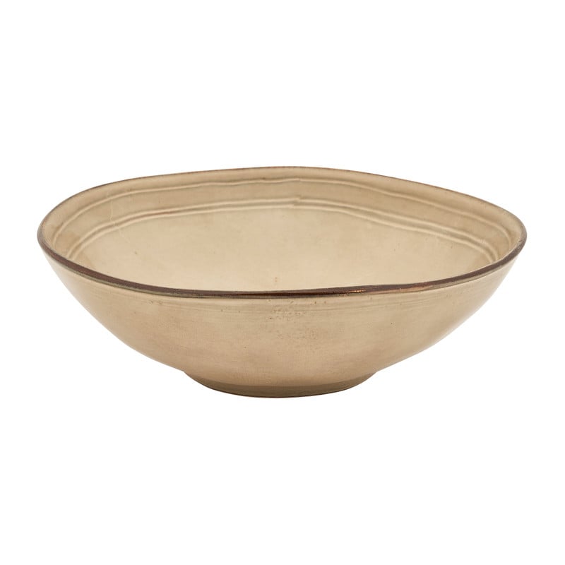 Xenos Schaal Toscane - beige - ø24 cm