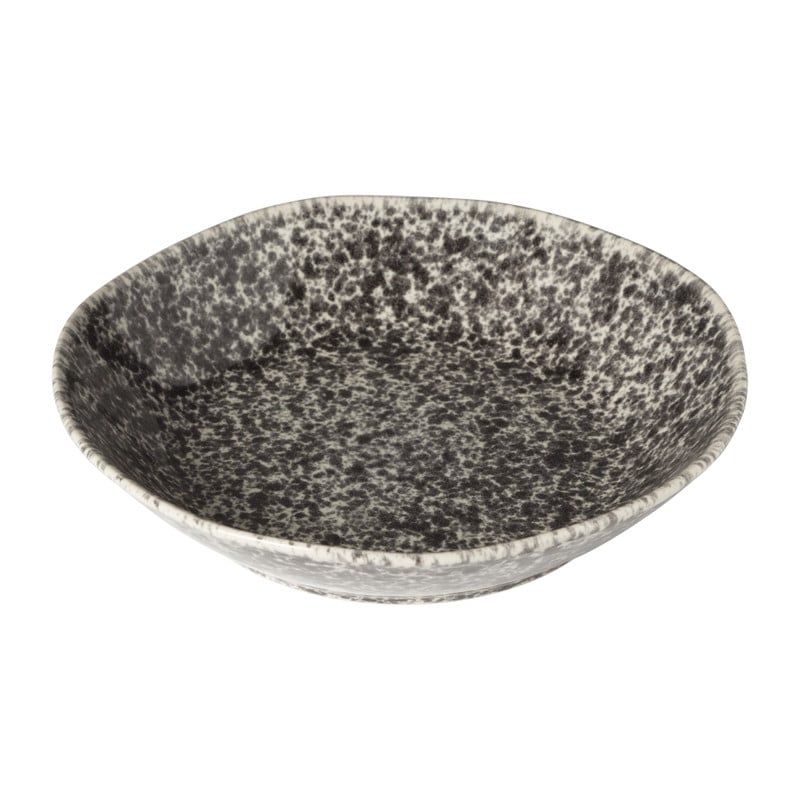 Xenos Schaal Roots - zwart/wit - ø28x5.8 cm