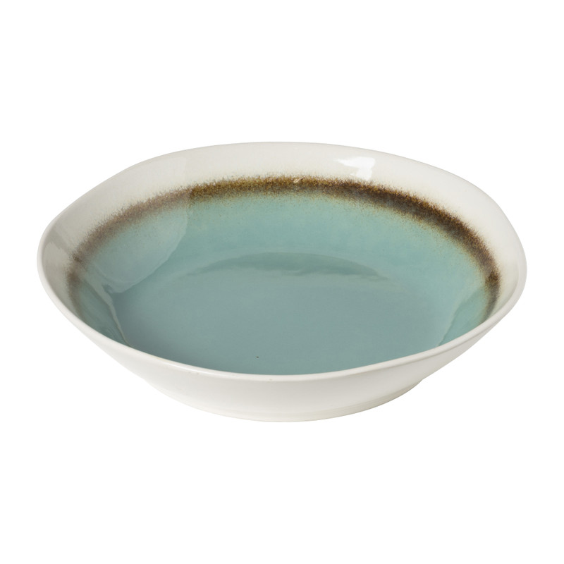 Xenos Schaal Roots - turquoise - ø28x5.8 cm