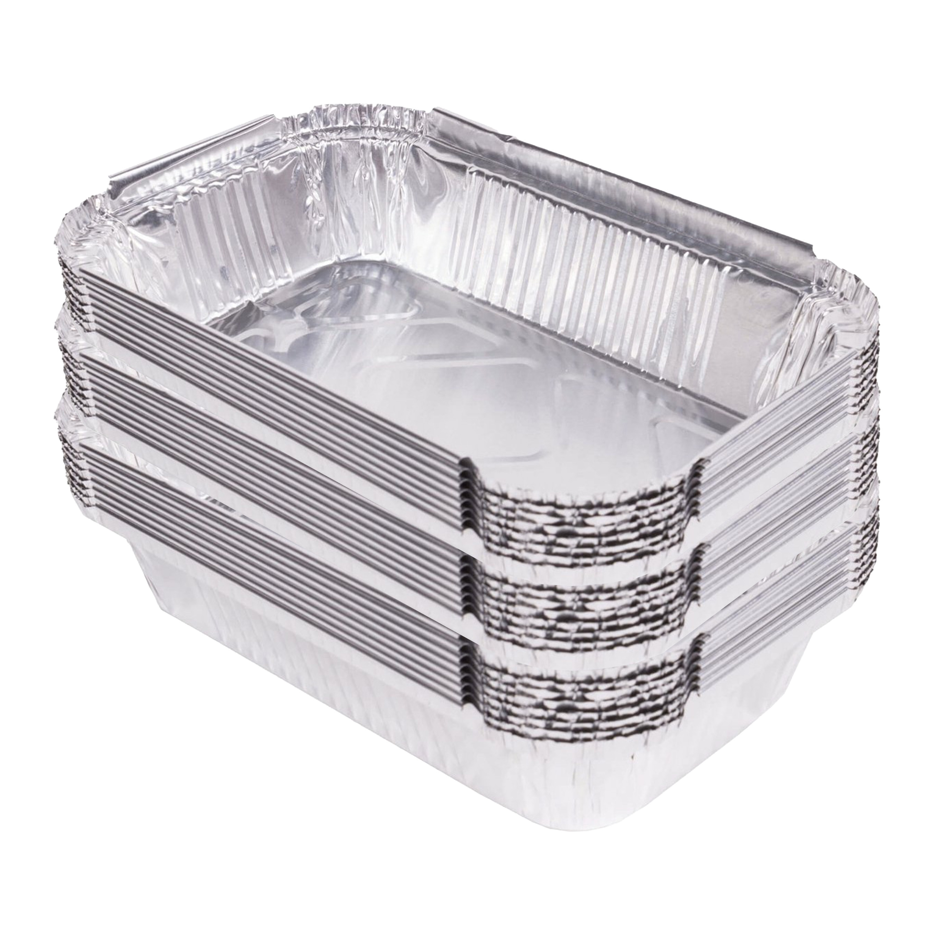 Benson BBQ grill-schalen - 24x - aluminium - 17 x 10.5 x 4 cm - barbecue / oven -