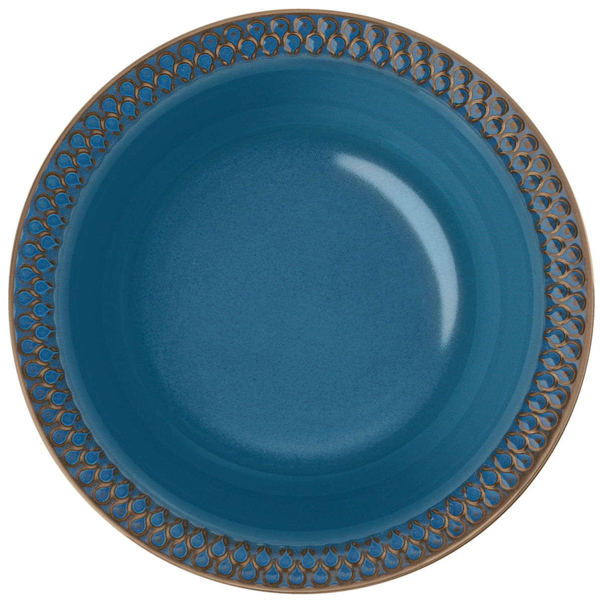 Vega Diep bord Aranda; 300ml, 23.5x3.4 cm (ØxH); blauw; rond; 4 stuk / verpakking
