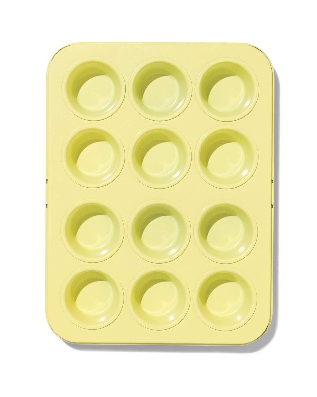HEMA Mini Muffinbakvorm PFAS-vrij (geel)