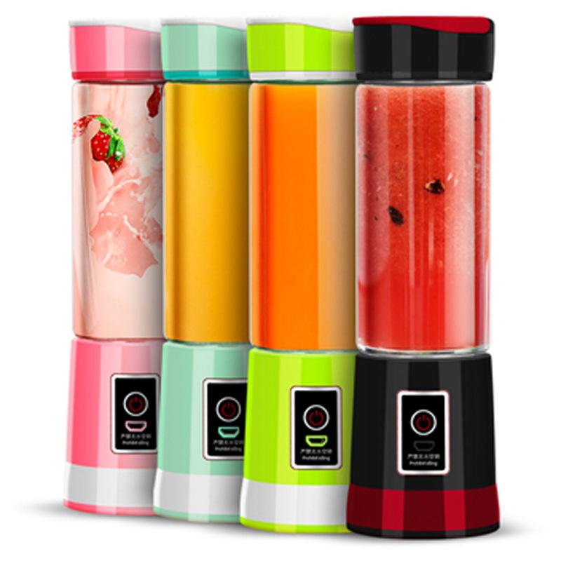 Darling Women Boutique A Draagbare draadloze blenderbeker USB oplaadbare juicerblender 6 messen voor smoothiemaker
