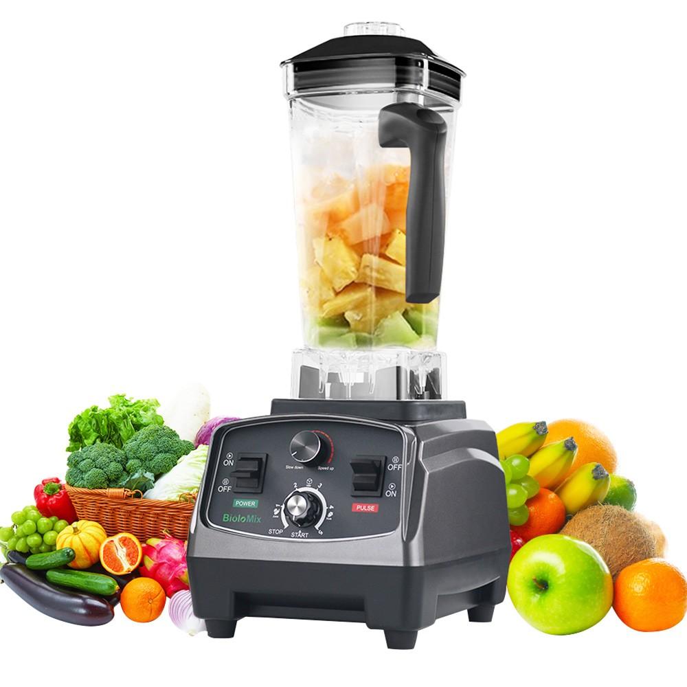 GOOD PRICE Market BioloMix T5200 3HP 2200W timerblender, fruitmixer, sapcentrifuge, 2L capaciteit, BPA-vrij T5200 grijs