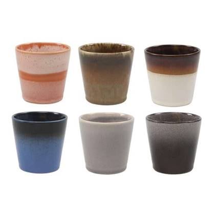 Cookinglife Studio Tavola Koffiekopjes - Senseo Kopjes - Earth - 200 ml - 6 stuks