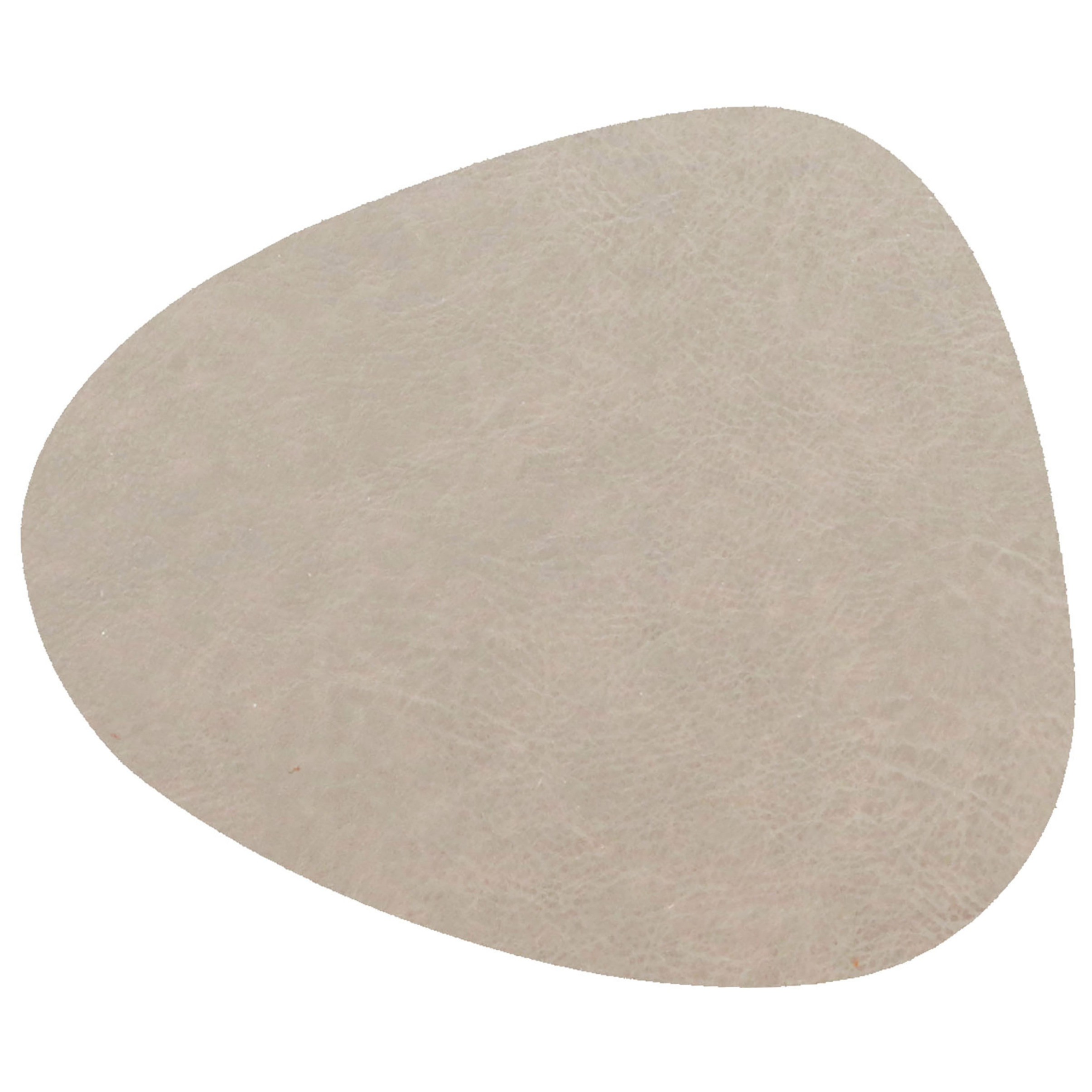 Unique Living placemats Floris lederlook - 1x - x 30 cm - beige - PU leather - tafel -
