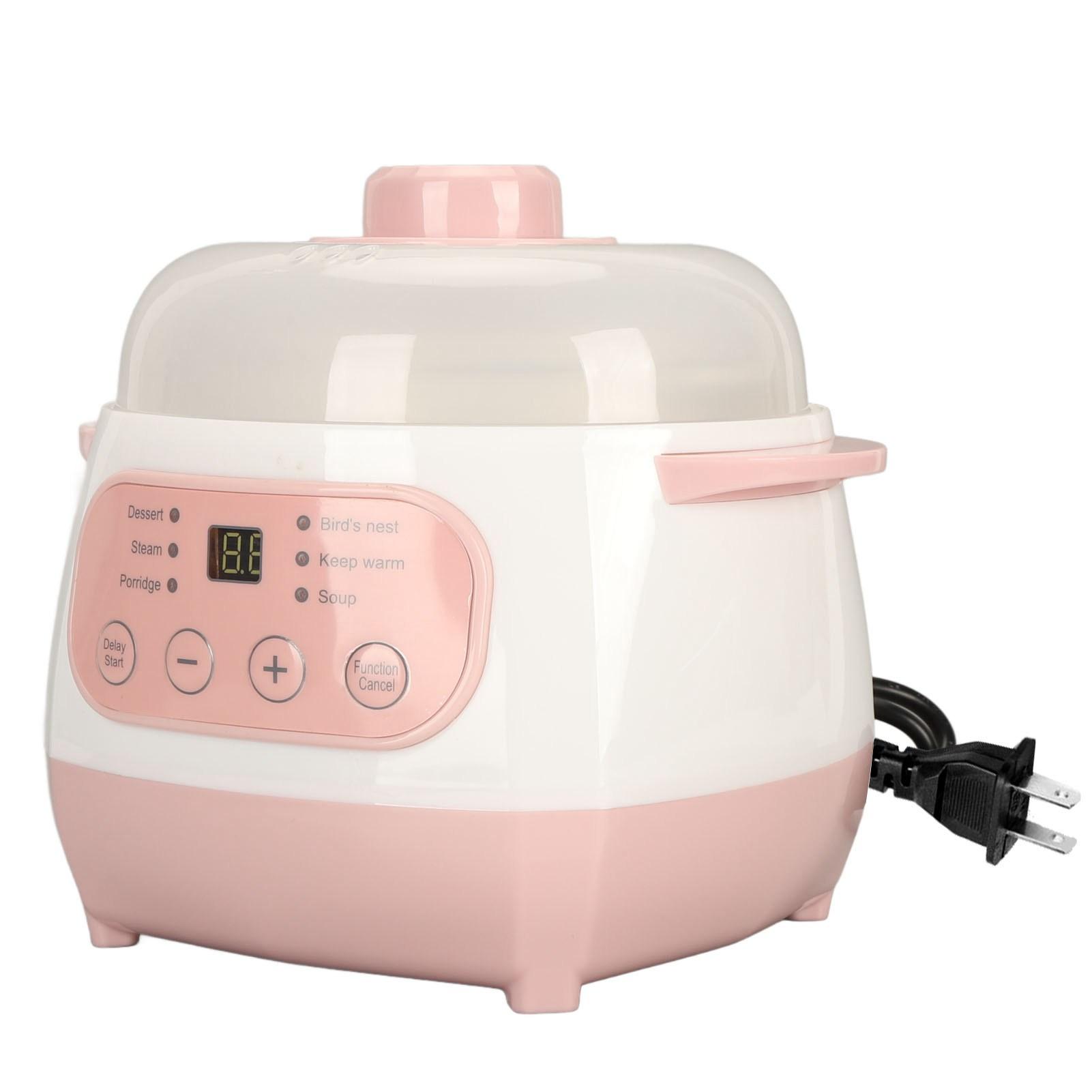 TOMTOP JMS Elektrische stoofpot 1L 200W Anti-droogbrand Veilige intelligente elektrische keramische kookplaat voor pap en rijst L