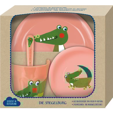 Coppenrath Krokodil servies cadeau set - Brutale boefjes