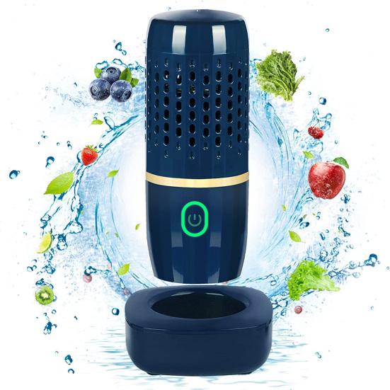 Deyishenghuo Draagbare fruitreiniging Produceert groentewasmachine Diep Eén sleutelbediening Fruitwasmachine voor gezonder eten blauw