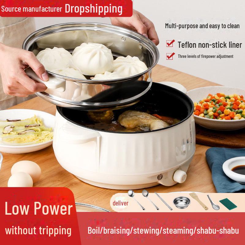 Perfect choice for your home Multifunctionele elektrische antiaanbakpan en koekenpan voor koken en rijst Single layer; 20CM