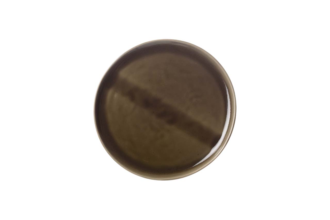Nosse Ceramic Studio Nosse Ceramics - Svelte bord olive - 22.5 cm