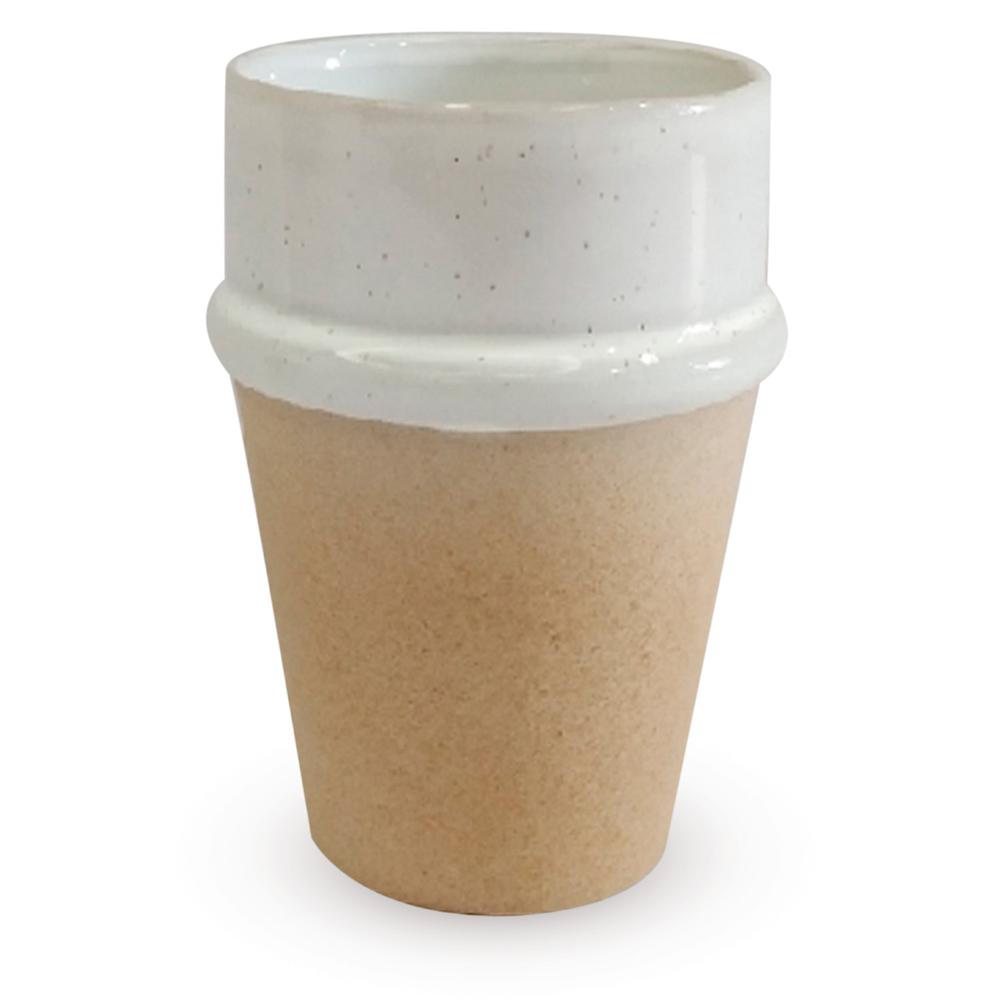 OPJET Objet Paris - mok Wabi - wit/beige - small