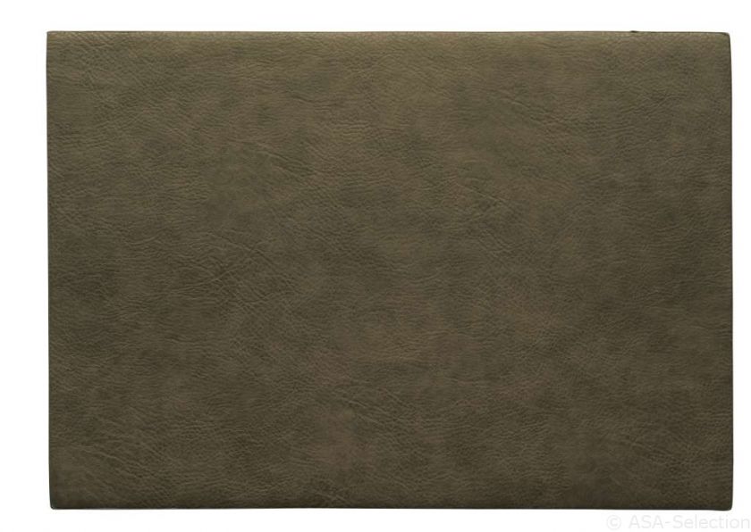 ASA  placemat lederlook - khaki