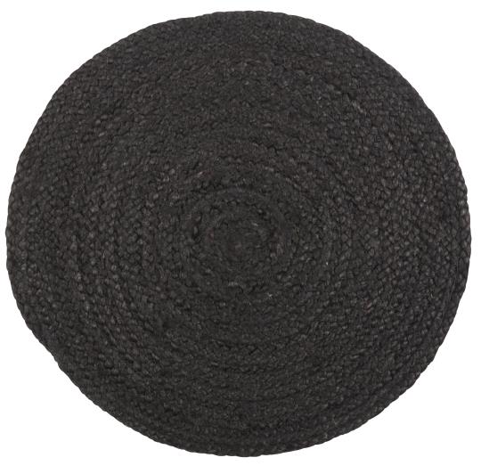IB Laursen  placemat - jute - zwart - 35 cm