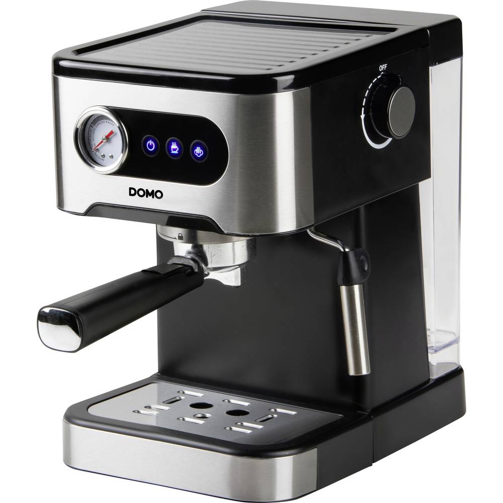 DOMO ESPRESSOMASCHINE MIT MANOMETER Espressomachine Zwart/RVS 1350 W