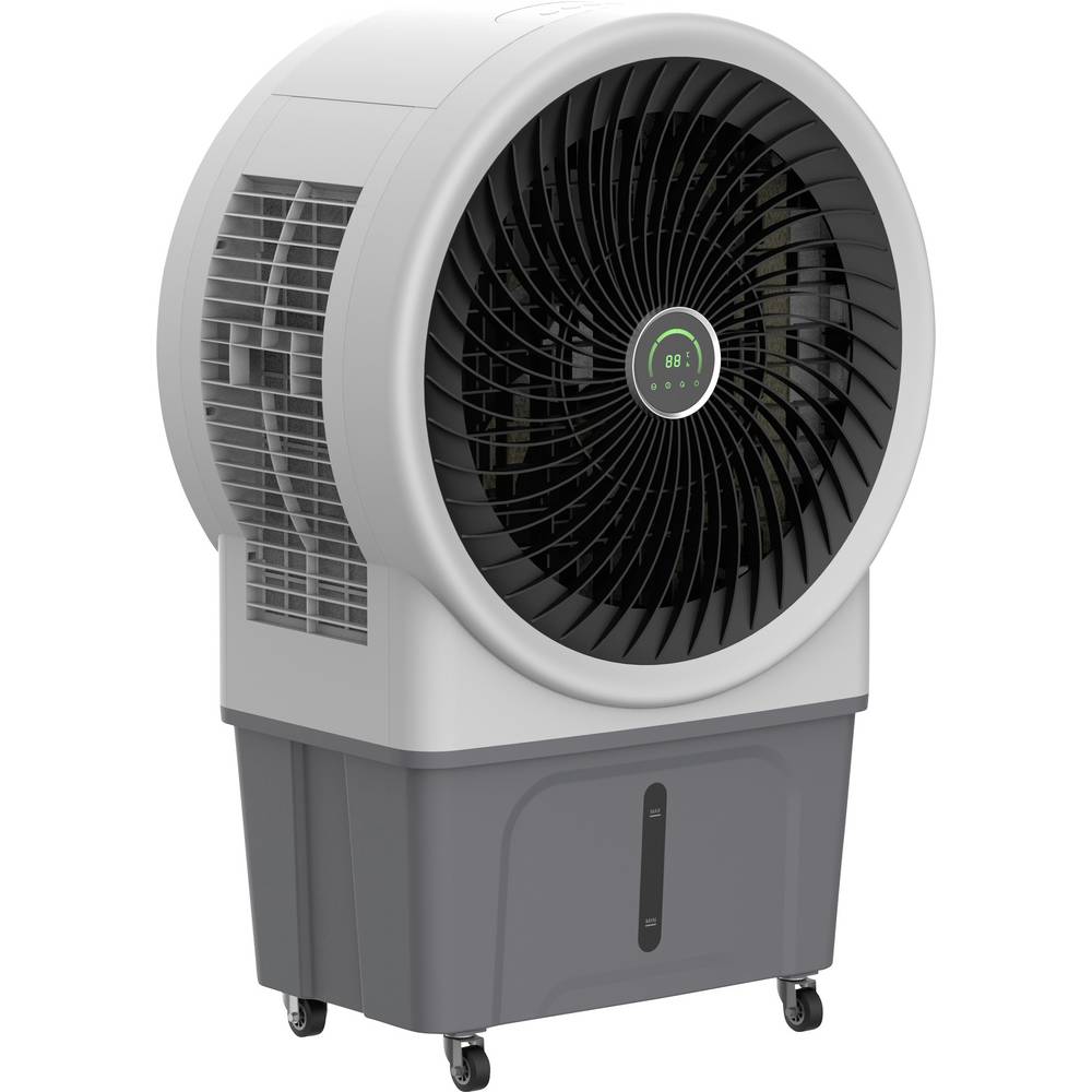 Be Cool Luchtkoeler 250 W (l x b x h) 493.5 x 778 x 1181.5 mm Lichtgrijs, Grijs (mat) Timer, LED-display, Oscillerend, Met afstandsbediening