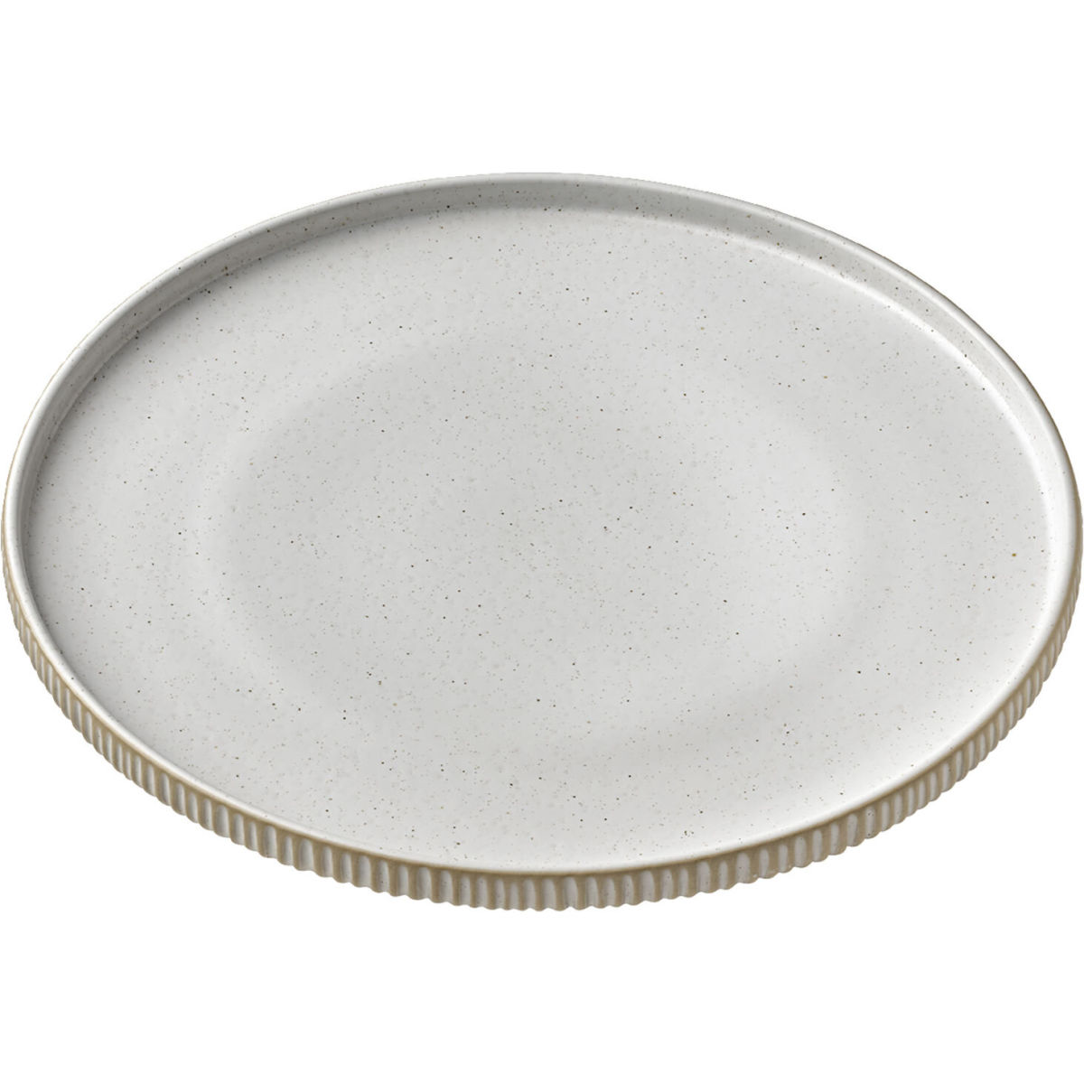 Playground Bord plat rond hoge rand Nara reliëf wit 21cm; 21x2.5 cm (ØxH); wit; rond; 6 stuk / verpakking