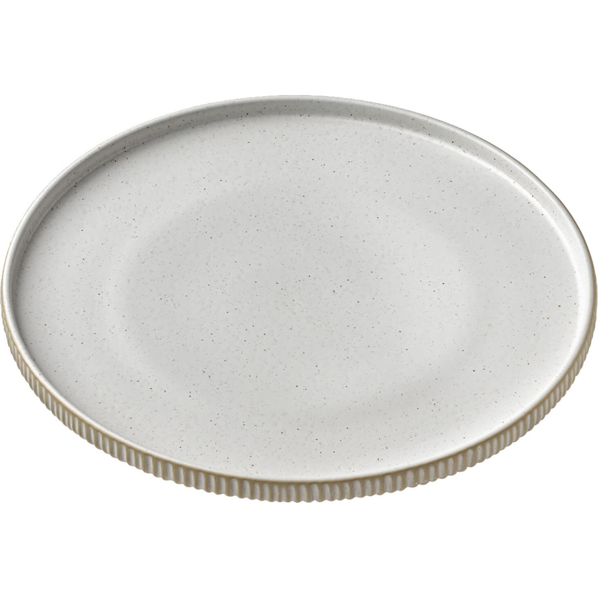 Playground Plat bord rond hoge rand Nara reliëf wit 27cm; 27x2.5 cm (ØxH); wit; rond; 6 stuk / verpakking