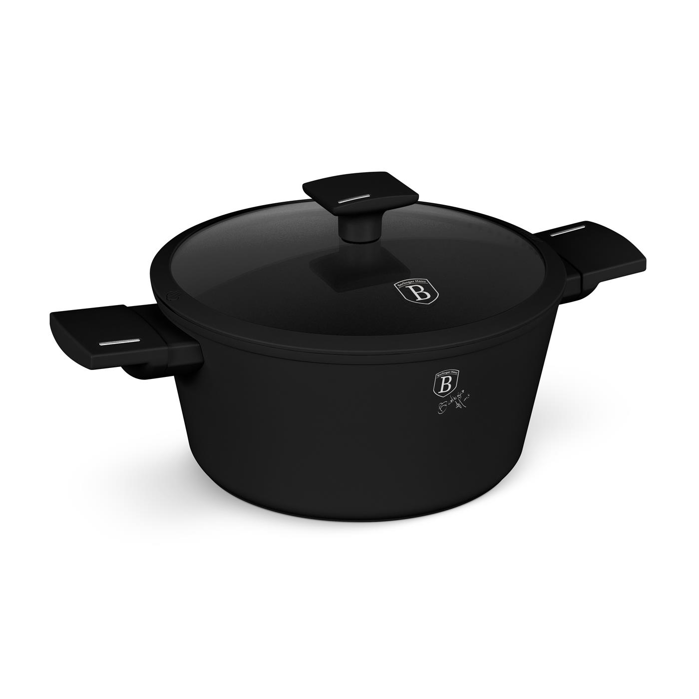 BerlingerHaus Kookpan Met Deksel Mat Zwart 24cm