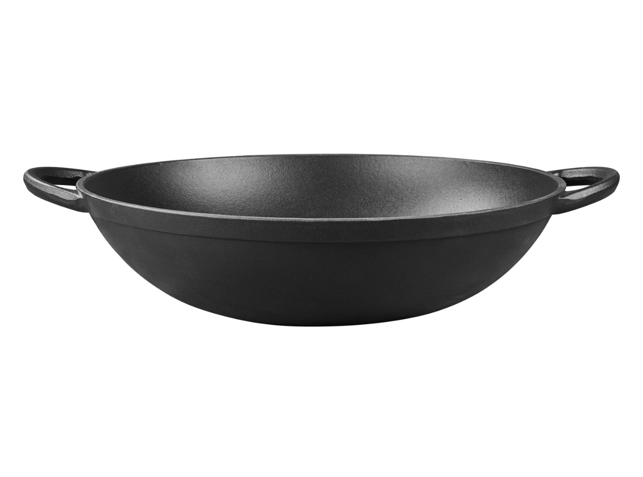 Grillmeister Gietijzeren BBQ pan (Grillwok)