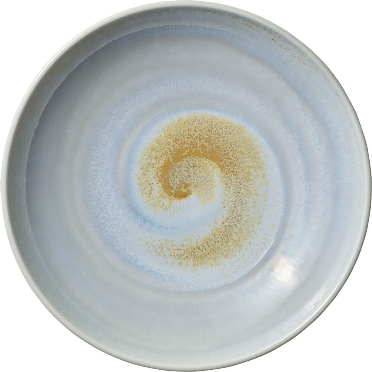 HEART&SOUL Diep bord Perfect Match Breeze coup; 1850ml, 28x5.3 cm (ØxH); goud/lichtblauw/wit; rond; 6 stuk / verpakking