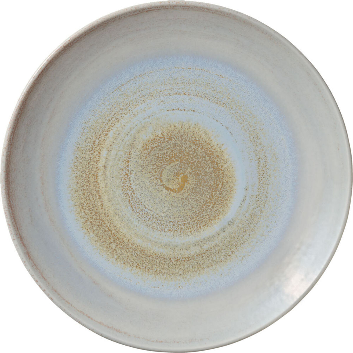 HEART&SOUL Plat bord Perfect Match coup Breeze; 30.1x3.2 cm (ØxH); goud/lichtblauw/wit; rond; 6 stuk / verpakking