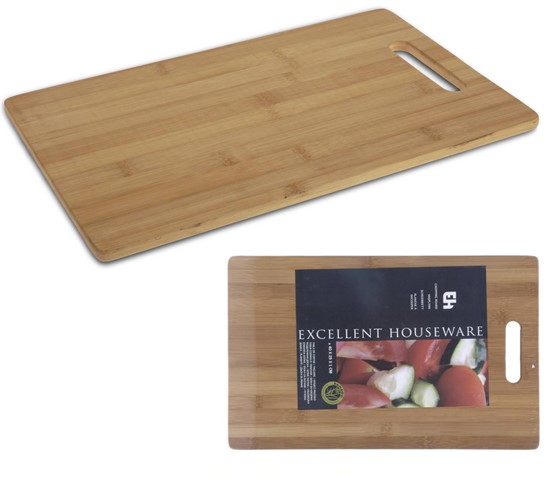 Excellent Houseware Snijplank Bamboe 40x25x1cm