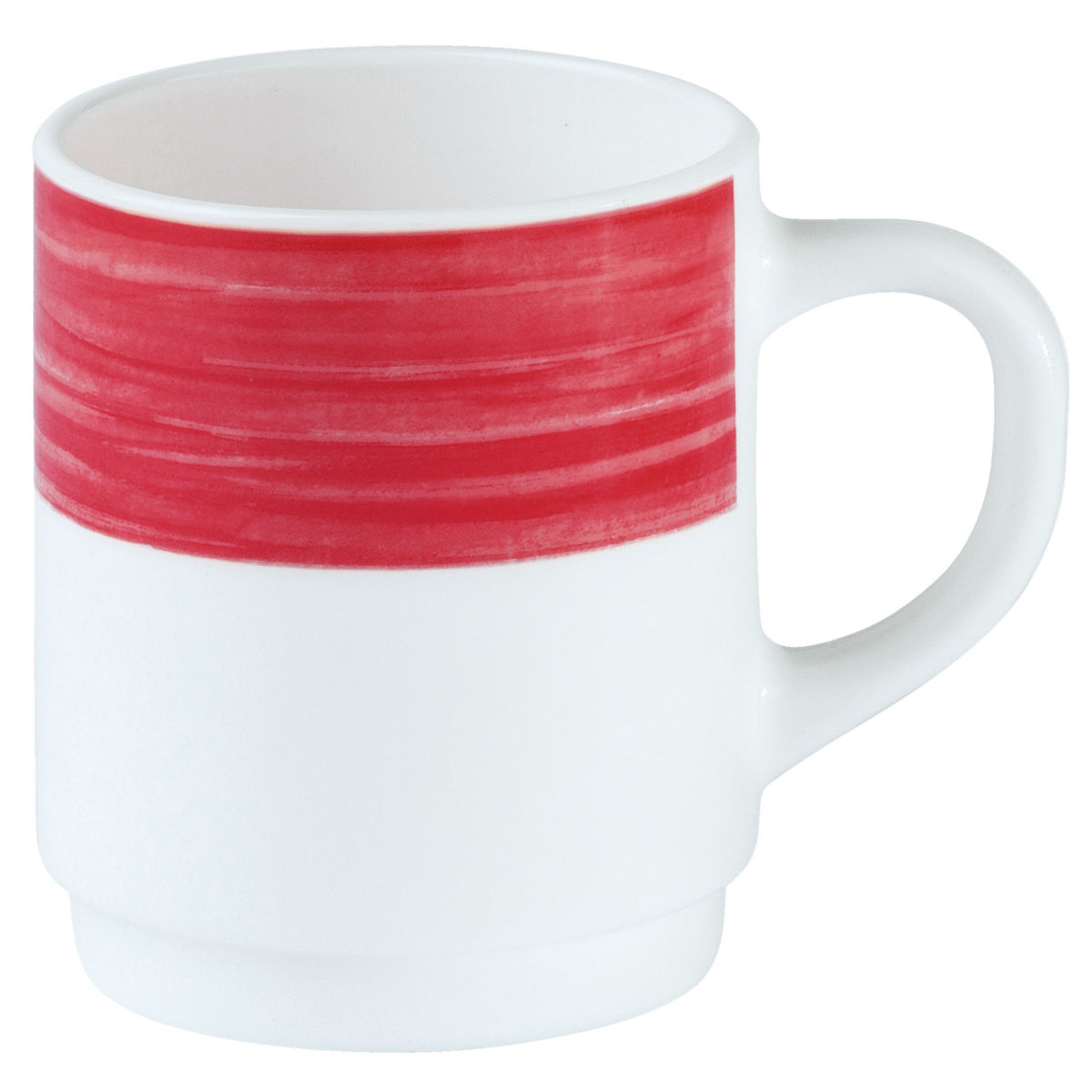 Luminarc Beker Brush; 250ml, 7.2x8.9 cm (ØxH); burgundy; rond; 6 stuk / verpakking