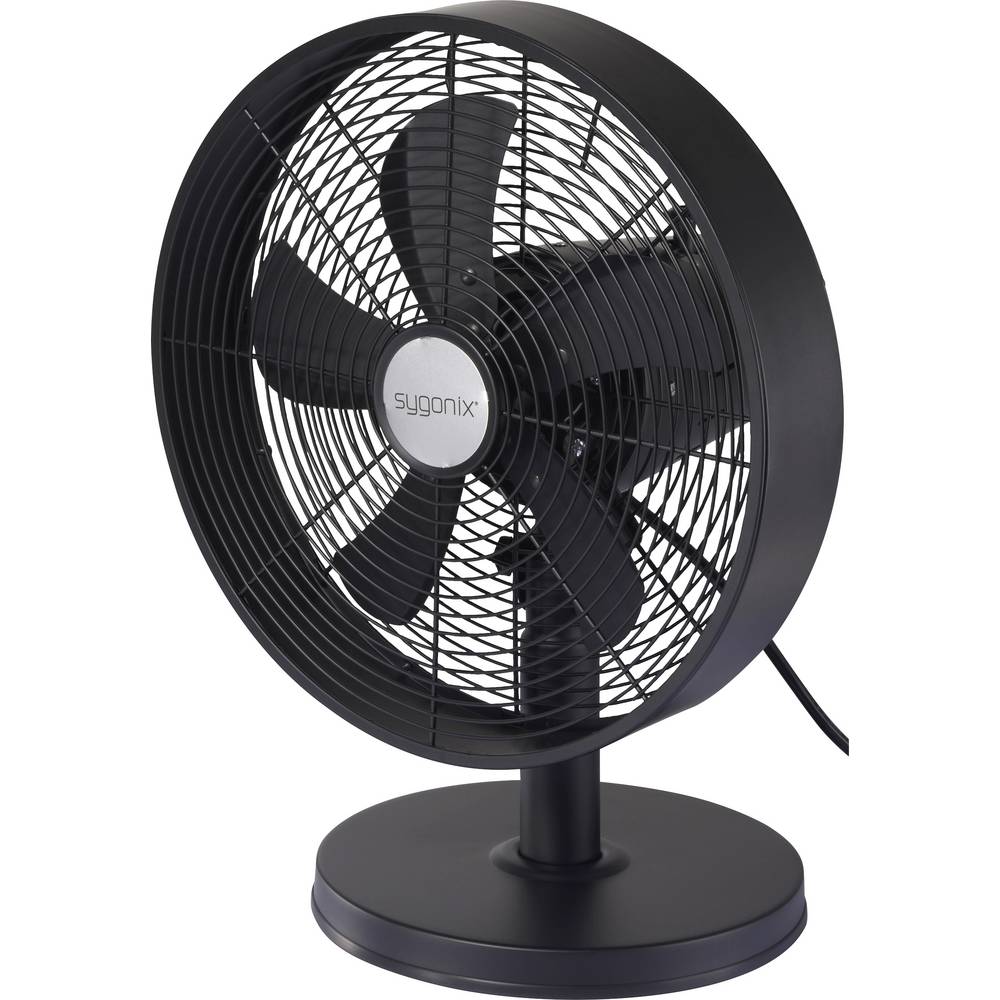Sygonix Tafelventilator 35 W Zwart